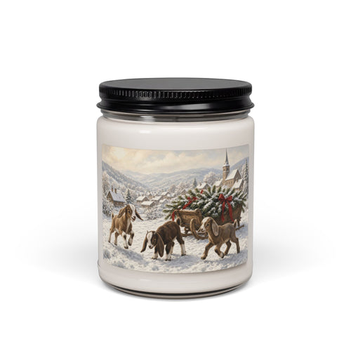 Christmas Baby Goats 9oz Scented Soy Candle