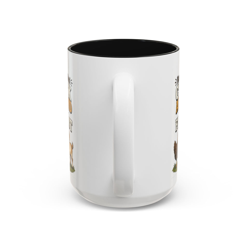 Farmer Crafted “Cluck Around and Find Out” Ceramic Accent Mug — Funny Chicken & Goat Farm Gift (11oz/15oz)