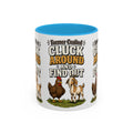 Farmer Crafted “Cluck Around and Find Out” Ceramic Accent Mug — Funny Chicken & Goat Farm Gift (11oz/15oz)