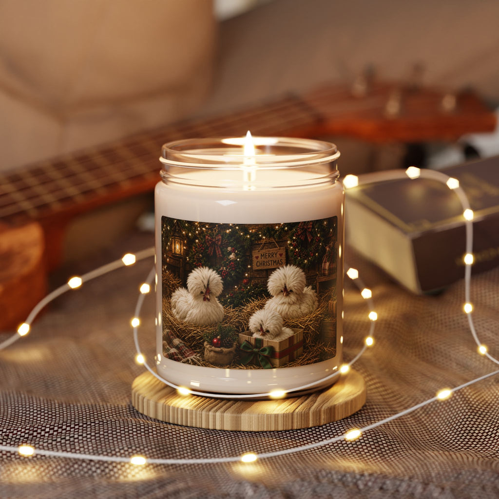 Christmas Polish Chicken Candle — 9oz Scented Soy Jar (Holiday Cozy Cabin Scents)