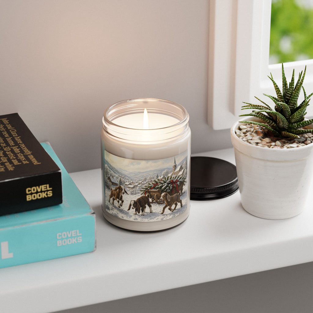 Christmas Baby Goats 9oz Scented Soy Candle