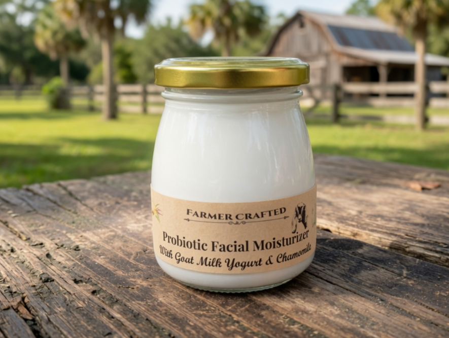 Probiotic Facial Moisturizer with Goat Milk Yogurt & Chamomile 7 fl oz zero waste beyond organic skincare chemical-free probiotic cream