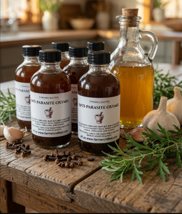 Anti-Parasite Oxymel Natural Herbal Parasite Remedy
