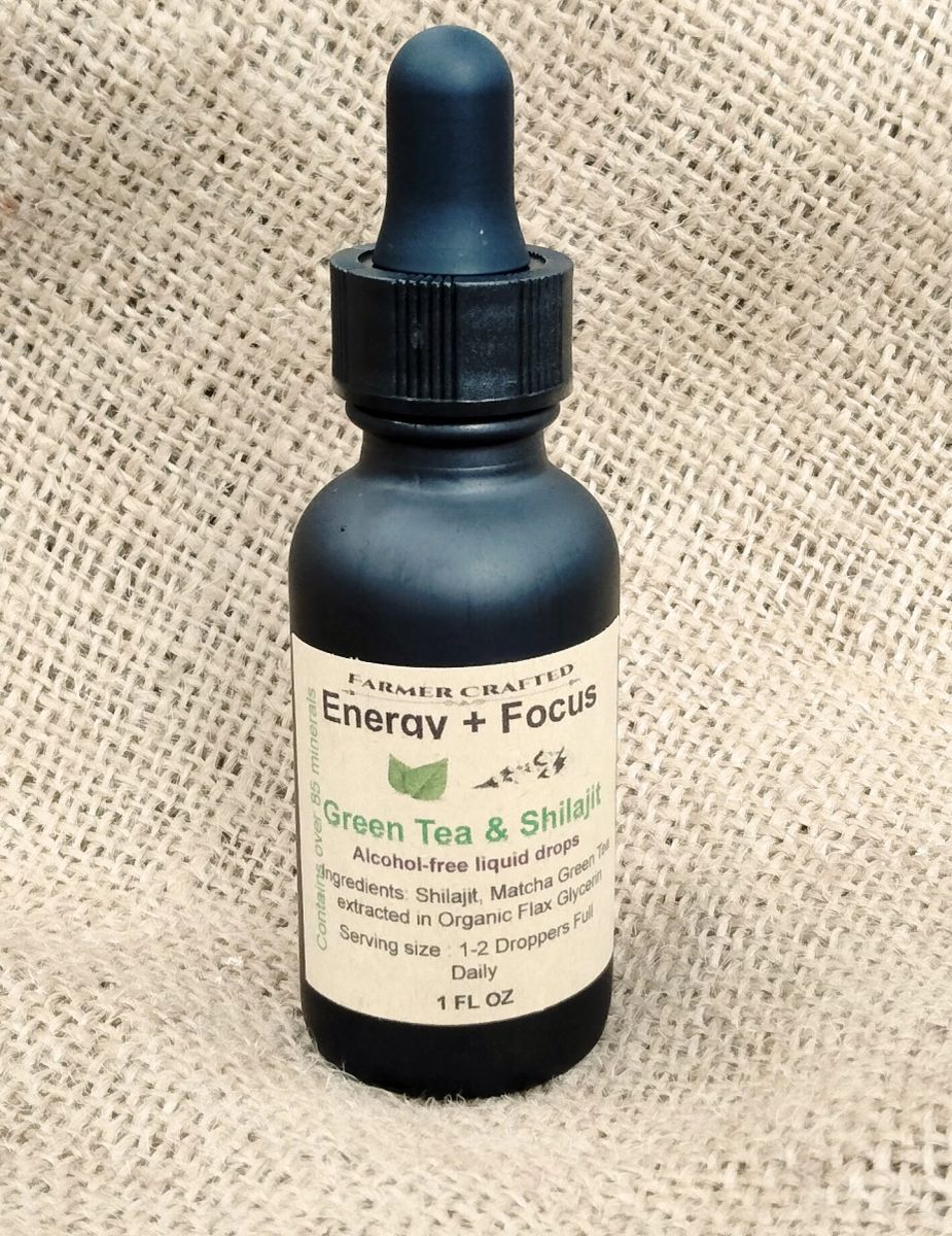 "Energy + Focus" Alcohol-Free Tincture (Green Tea & Shilajit)