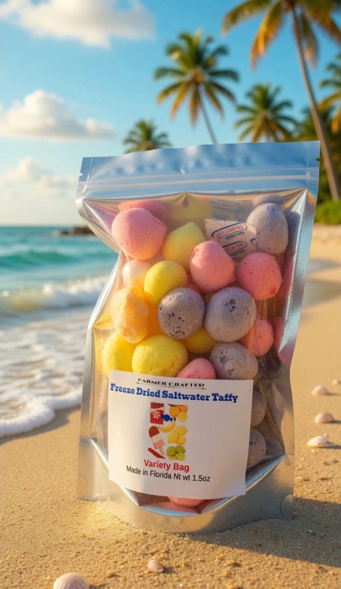 Freeze Dried Florida Saltwater Taffy - Variety bag